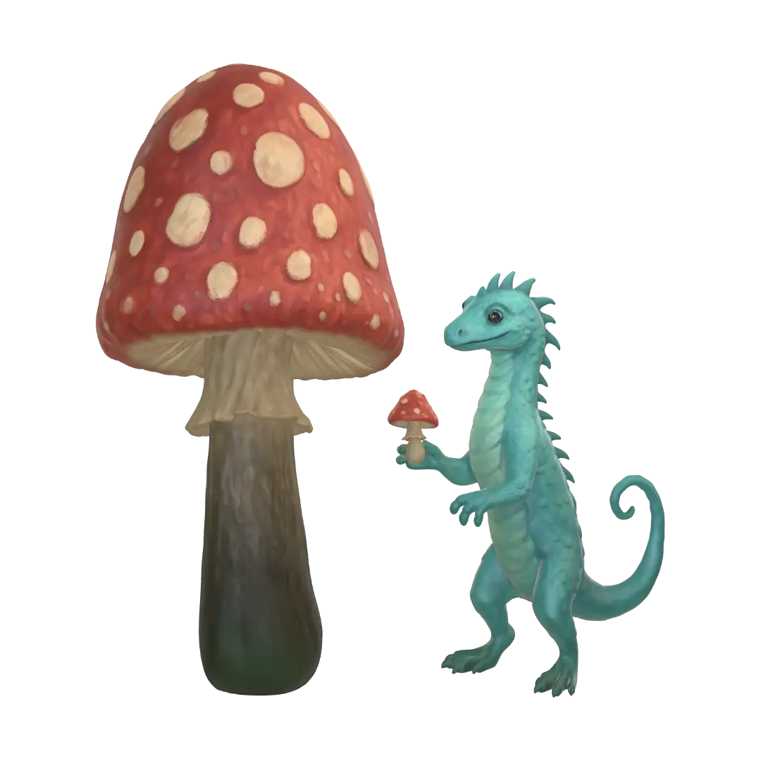 蘑菇守护者 3D 模型
